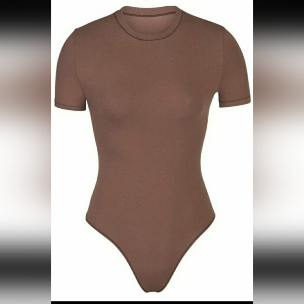 Skims cotton jersey bodysuit